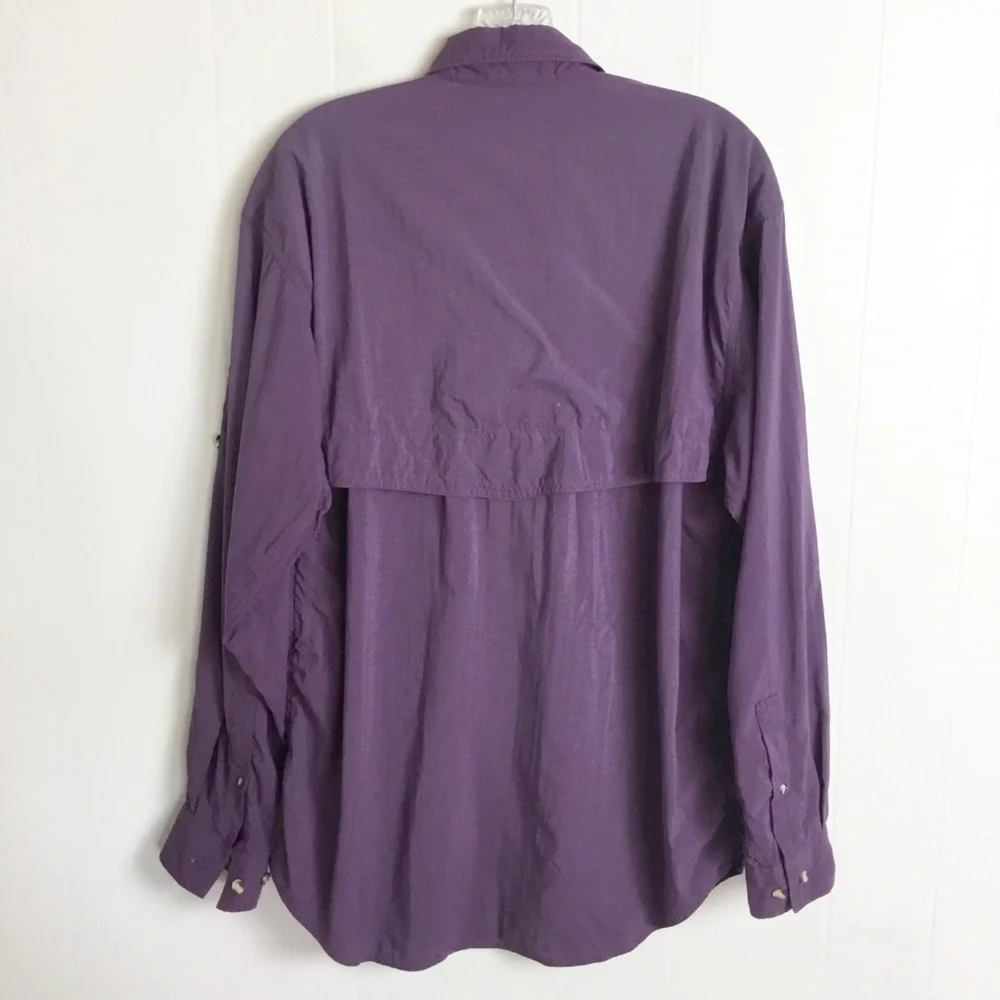 The North Face Purple Long Sleeve Mens Hiking Shirt  Size S